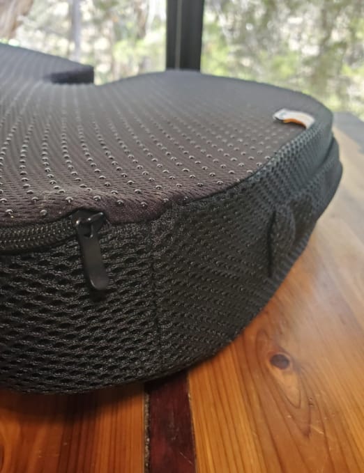 Customer photo review of Gel & Memory Foam Coccyx Seat Cushion for Pressure Relief
