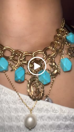 Customer video review of Celestial Droplet Pearl Gold Necklace