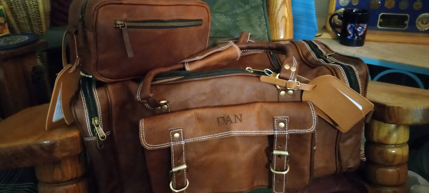 Customer photo review of Traveler Weekender Duffle Bag + FREE Toiletry Bag