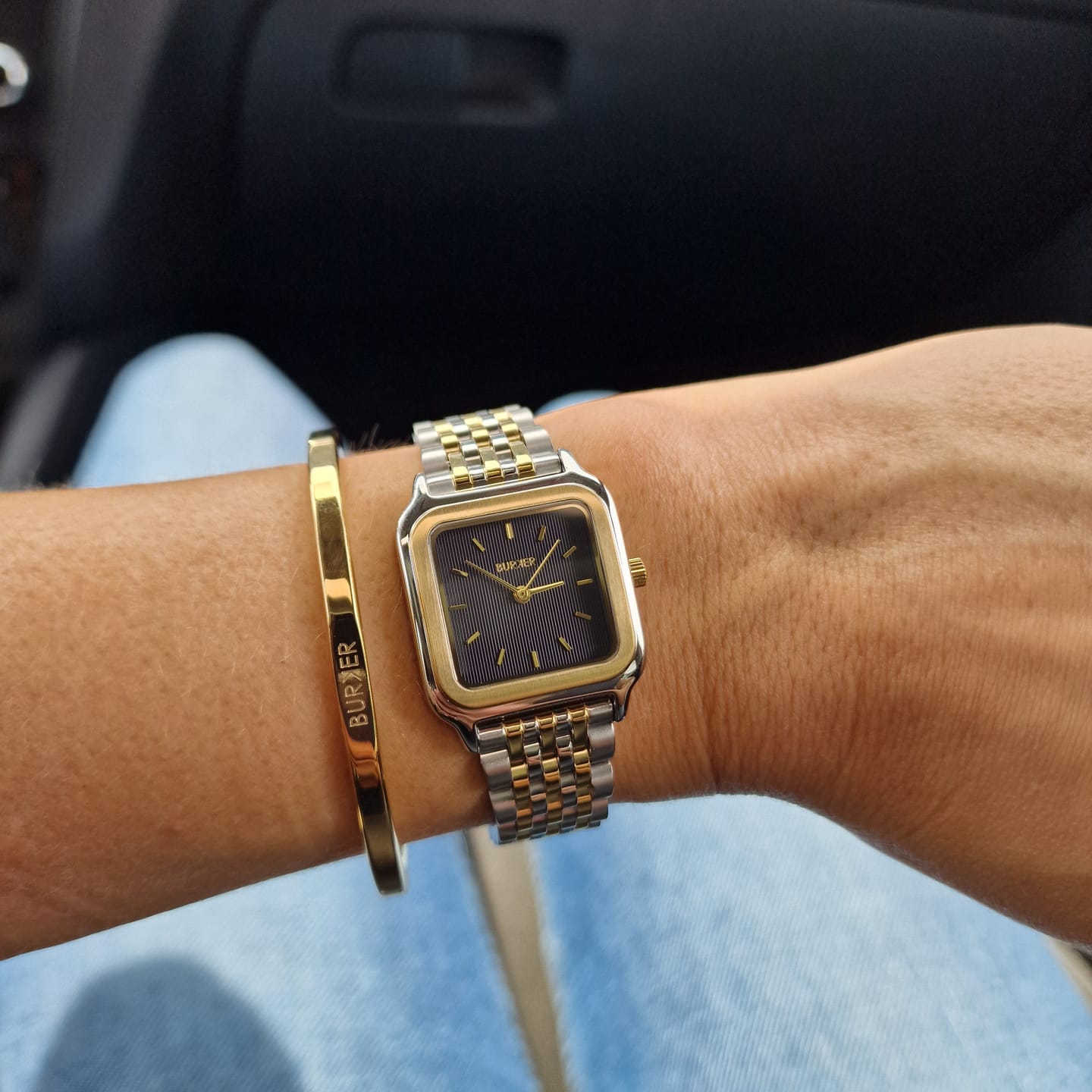 Customer photo review of Macy Black Gold Silver