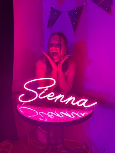 Customer photo review of Custom neon online