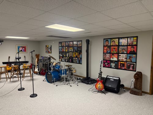 Customer photo review of 12" Vinyl Record Display Frame - LP Wall Storage