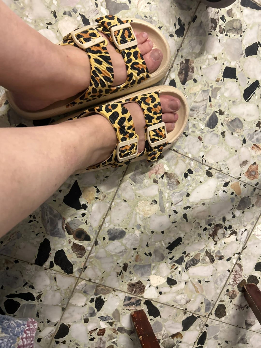 Customer photo review of The Snuggi Slippers™
