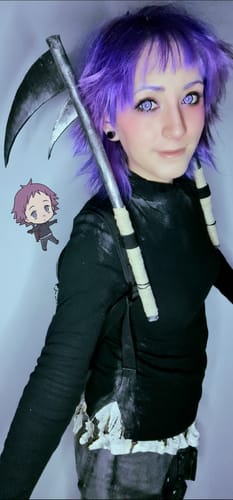 Customer photo review of Danganronpa Mikan Tsumiki Cosplay Contacts