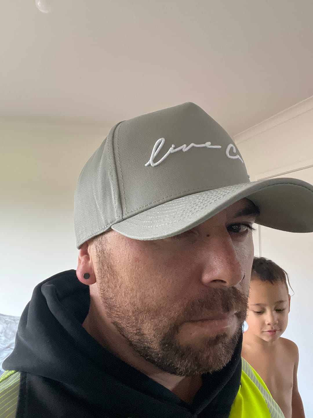 Customer photo review of Live Co. "Grey Signature Series" A-Frame Snapback