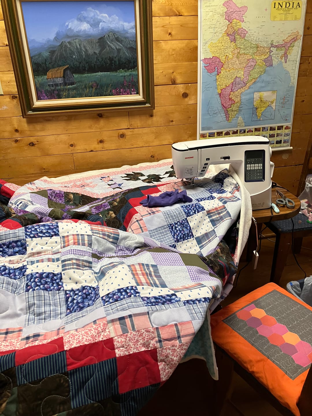 Customer photo review of Janome Skyline S6 Anniversary Edition Computerized Quilting Machine