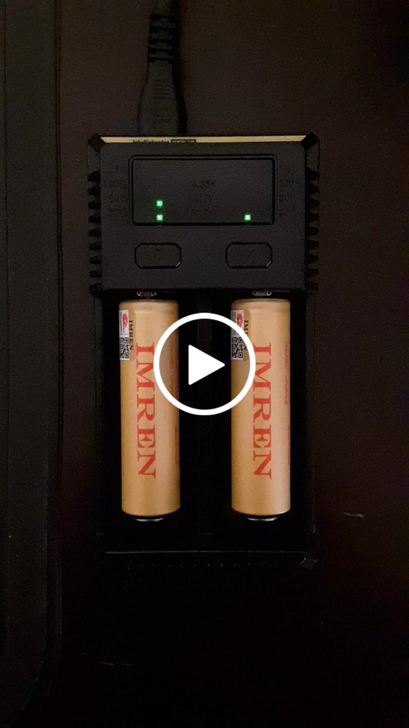 Customer video review of IMREN 18650 3500mAh Battery