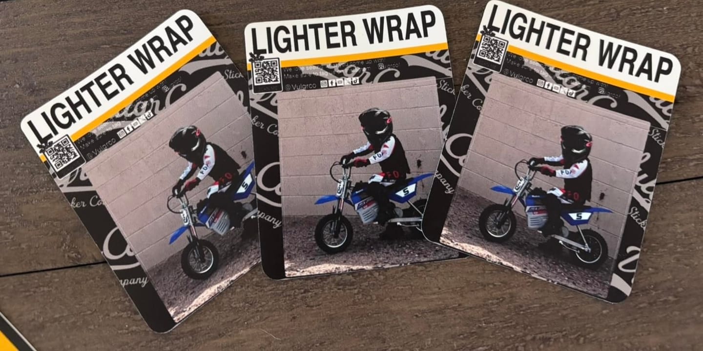 Customer photo review of Print Custom Lighter Wrap