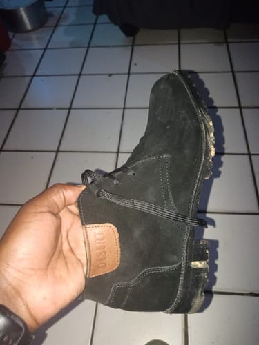 Customer photo review of DARA NOIR BLACK DESERT BOOT