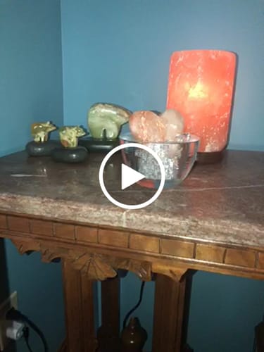 Customer video review of Himalayan Salt Cylinder Shape Lamp