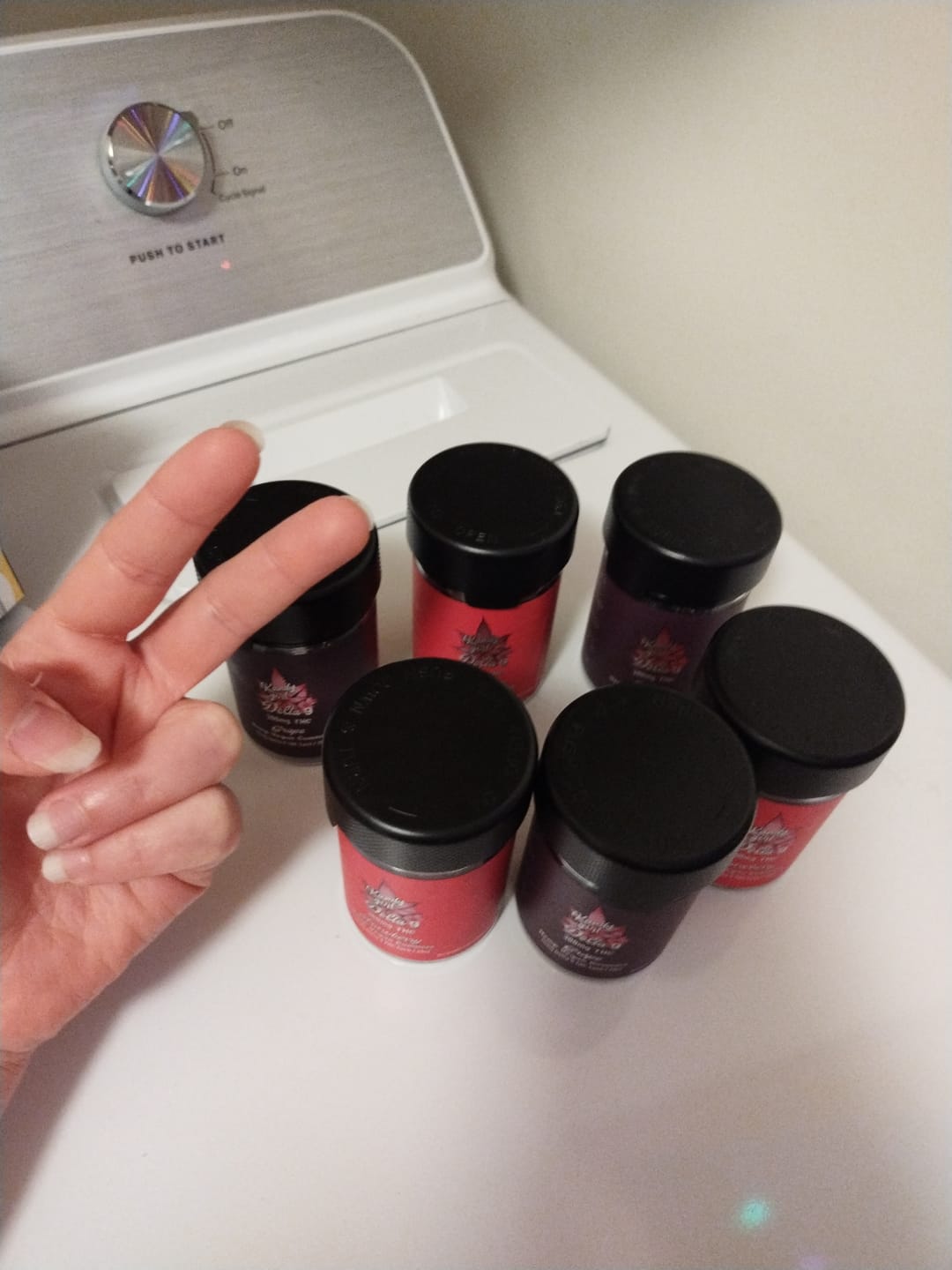 Customer photo review of Delta 9 THC Gummy Strawberry + Grape Vegan 6 Bottle Bundle