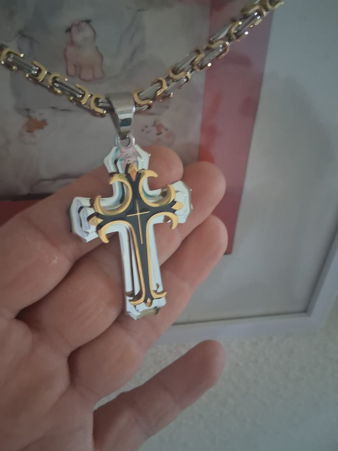 Customer photo review of Collier Croisé de l'Espoir