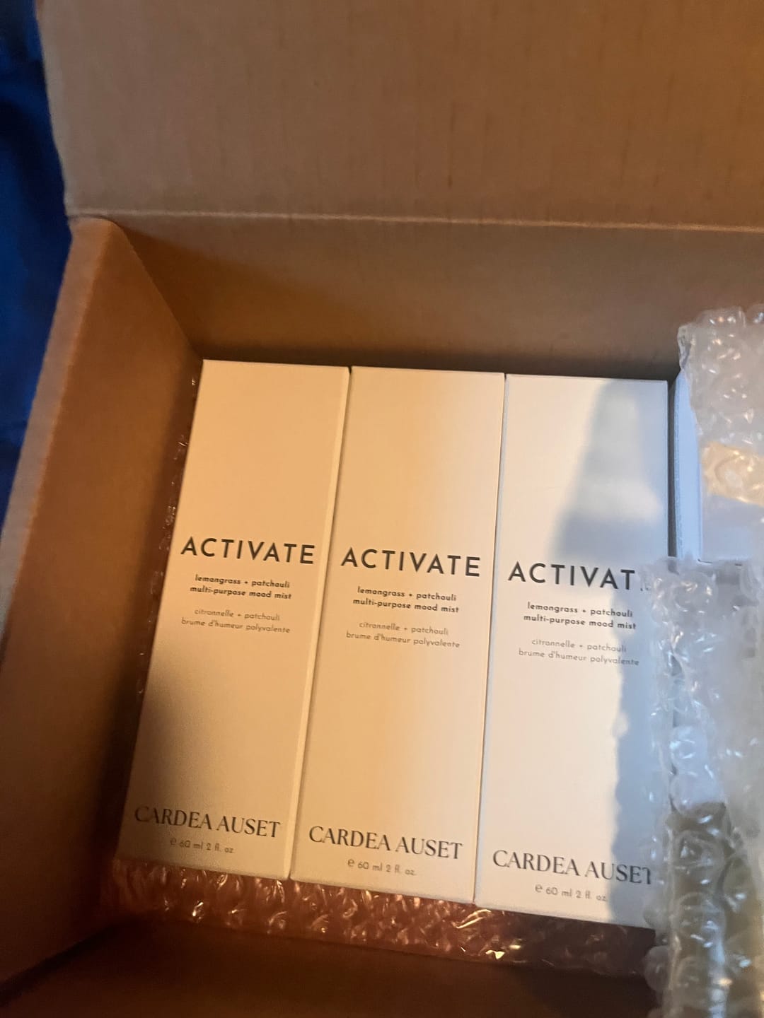 Customer photo review of Activate Mood Mist