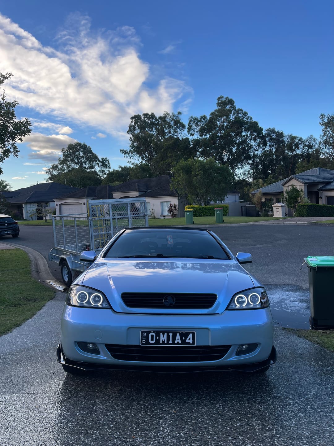 Customer photo review of Candy Metallic Dark Gray Blue Vinyl Wrap