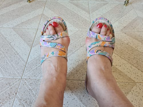 Customer photo review of Chanclas con cuña de Beppi