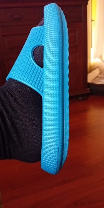 Customer photo review of The Snuggi Slippers™