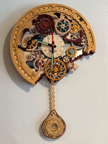 Customer photo review of Gear Clock 3D Wooden Puzzle