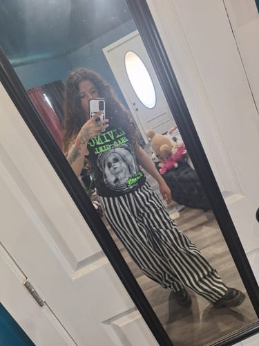 Customer photo review of Qing Nian 青年 Youth Modernized Tang Dynasty Unisex Linen Striped Pants