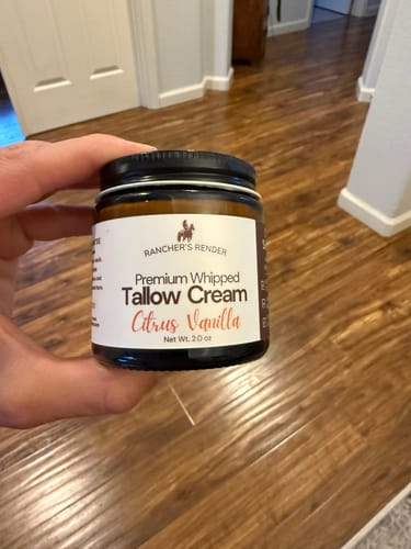 Customer photo review of Citrus Vanilla Whipped Tallow Cream