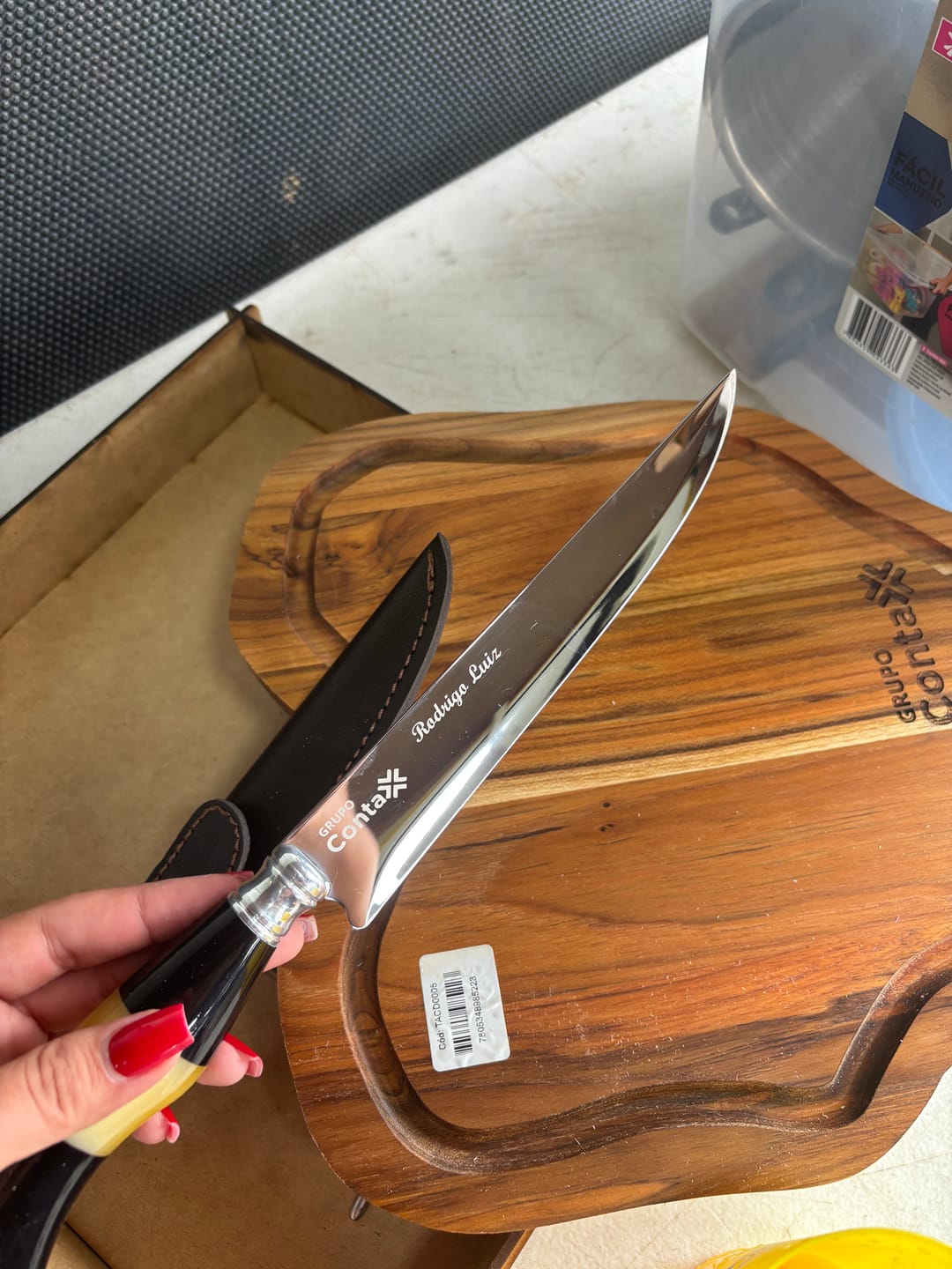 Customer photo review of Kit Churrasco Personalizado Mestre Do Churrasco Série Especial
