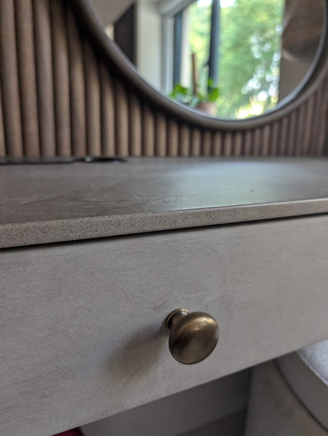 Customer photo review of Classic Aged Brass Cupboard Handles