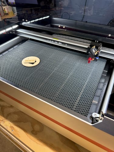 Customer photo review of Monport Reno45 Pro 45W Desktop CO2 Laser Engraver & Cutter (16" X 12") with Semi-Autofocus