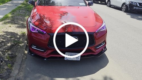 Customer video review of Infiniti Q60 DRL Boards (Multicolor Flow) 2016-2022