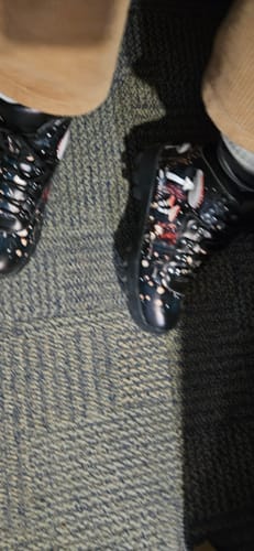 Customer photo review of Faery Fungi Outdoor Boots - Water Resistant Vegan Leather Trekking Shoes with Durable Soles