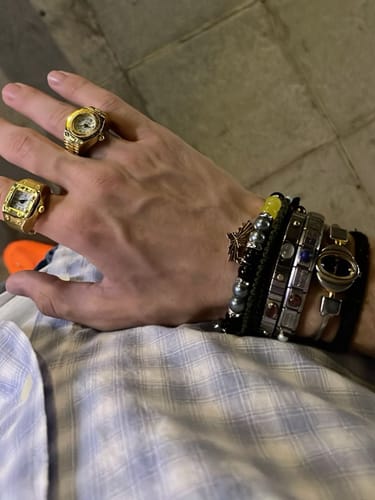 Customer photo review of MILANO RING | GOLD WHITE