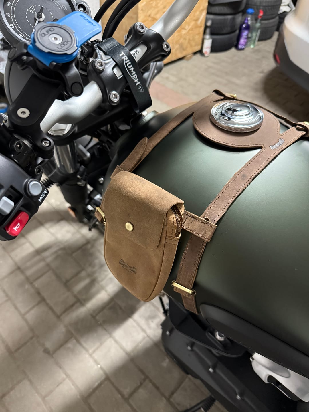 Customer photo review of tank strap right side fuel inlet