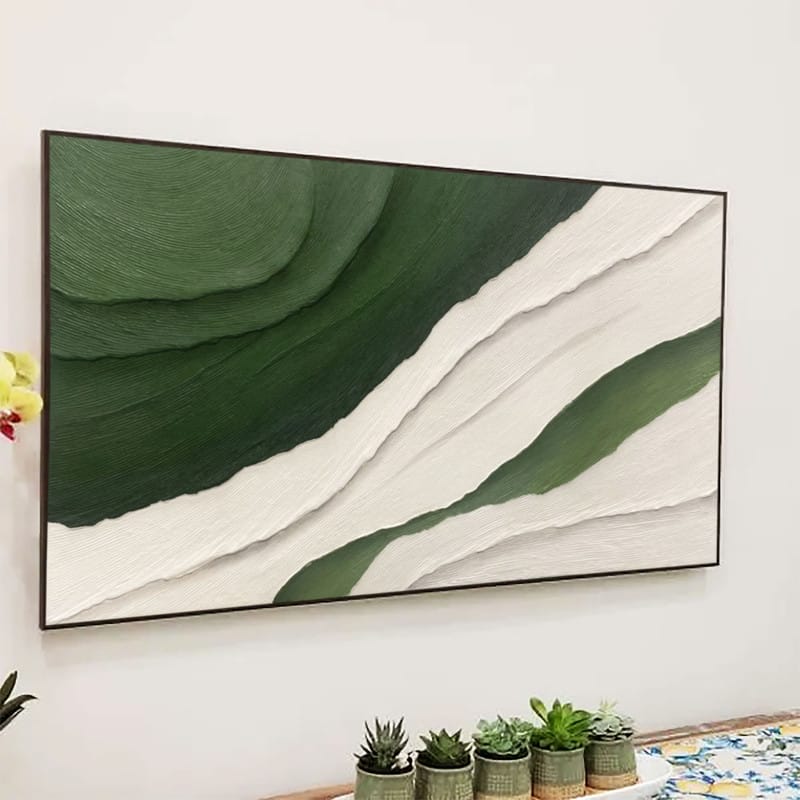 Customer photo review of Minimalist Textured Painting Canvas #MT006