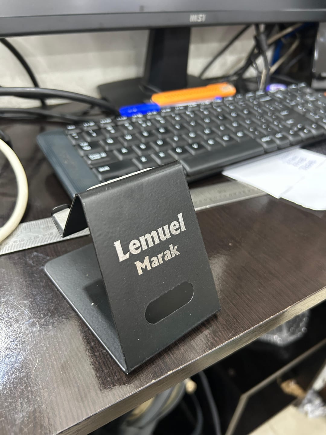 Customer photo review of Premium Mobile Stand | Best for Corporate Gifting | PrintMine.in