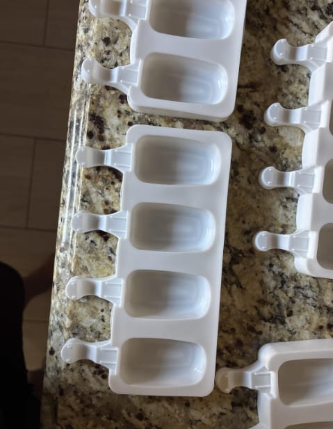 Customer photo review of Food Grade Silicone Popsicle Molds