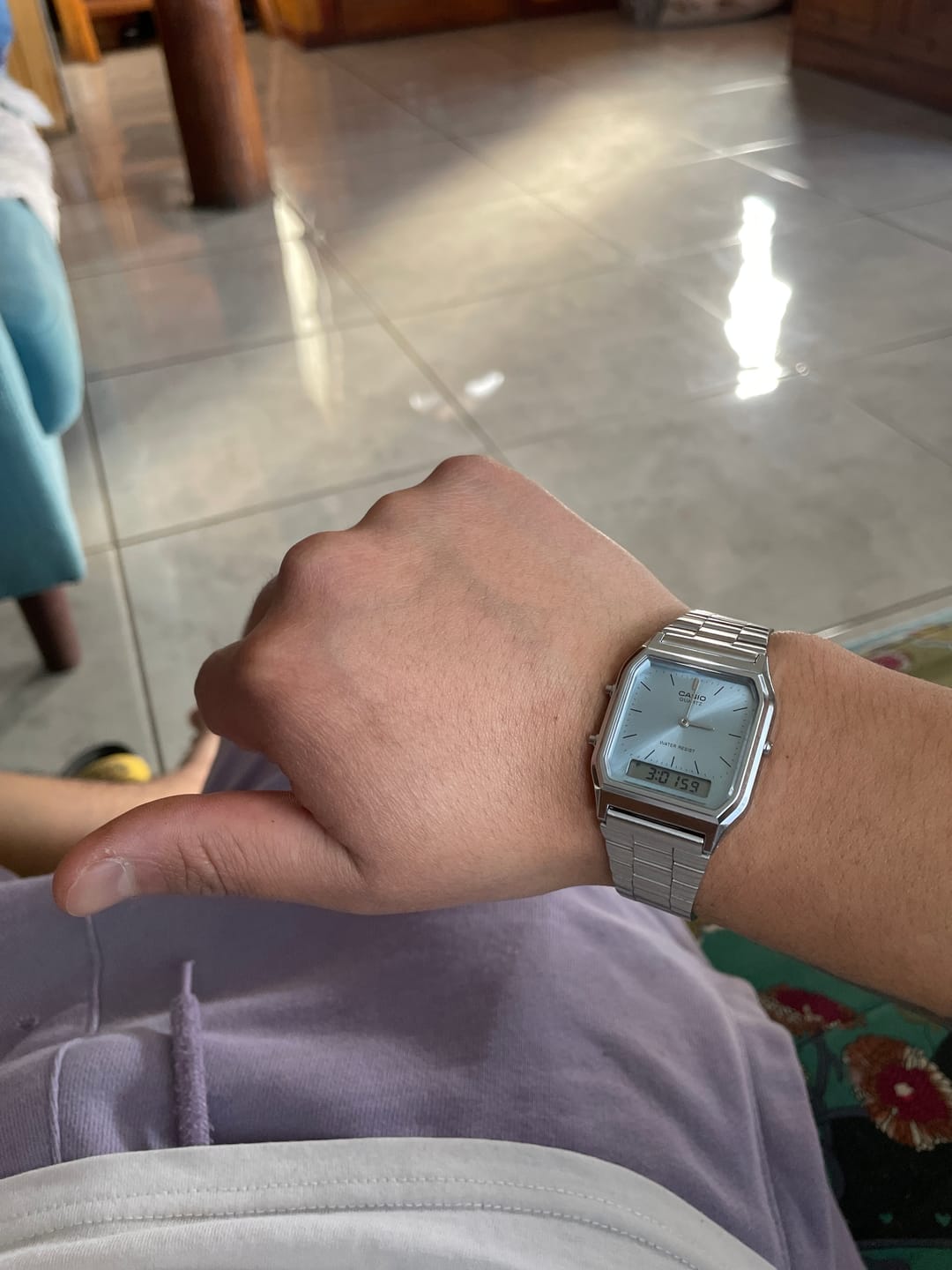 Customer photo review of Reloj Casio Vintage AQ-230A-2A1MQY Analogo Digital Ice Blue