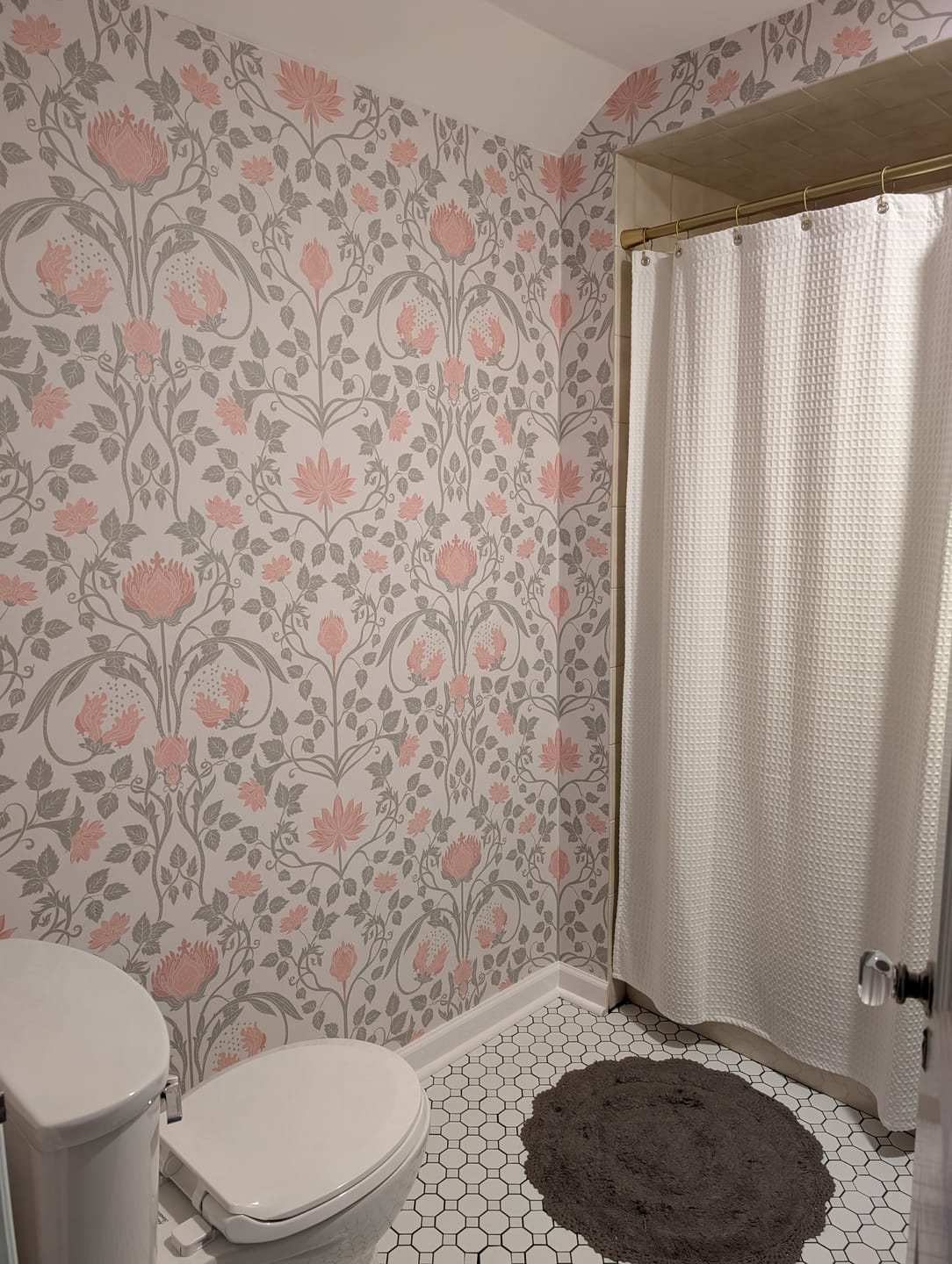 Customer photo review of Art Nouveau Wallpaper - Soft Beige
