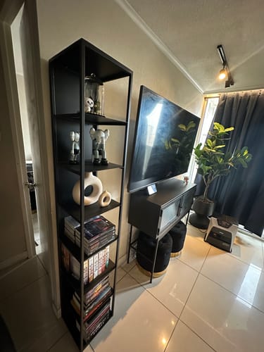 Customer photo review of Estantería 30 Columna Open Shelf Metal Black