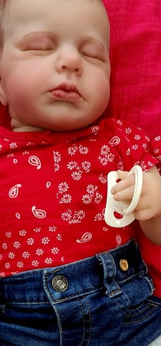 Customer photo review of 8 Pounds Weighted Newborn Lifelike Reborn Baby Doll 20 inch Baby Girl/Boy Soft Heavy Baby Dolls For Children Child Friendly First Play Dolls