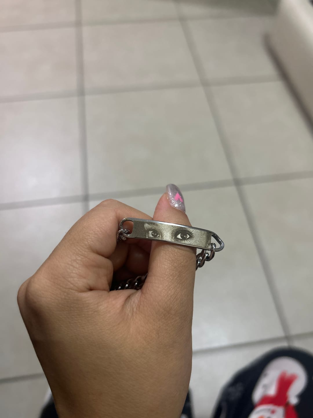 Customer photo review of Pulsera Eslabones Personalizada