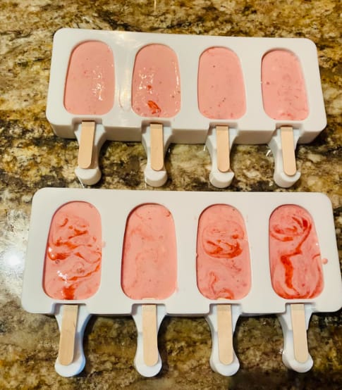 Customer photo review of Food Grade Silicone Popsicle Molds