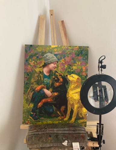 Customer photo review of Custom Paint By Numbers Kit