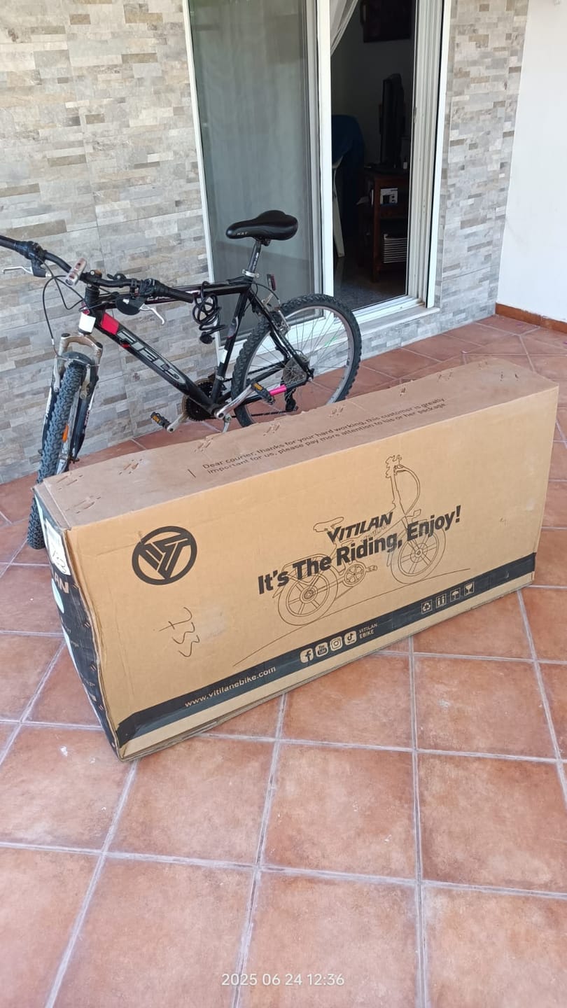 Customer photo review of V3 2.0 Folding Fat Tires Adult All Terrain Electric Bike
