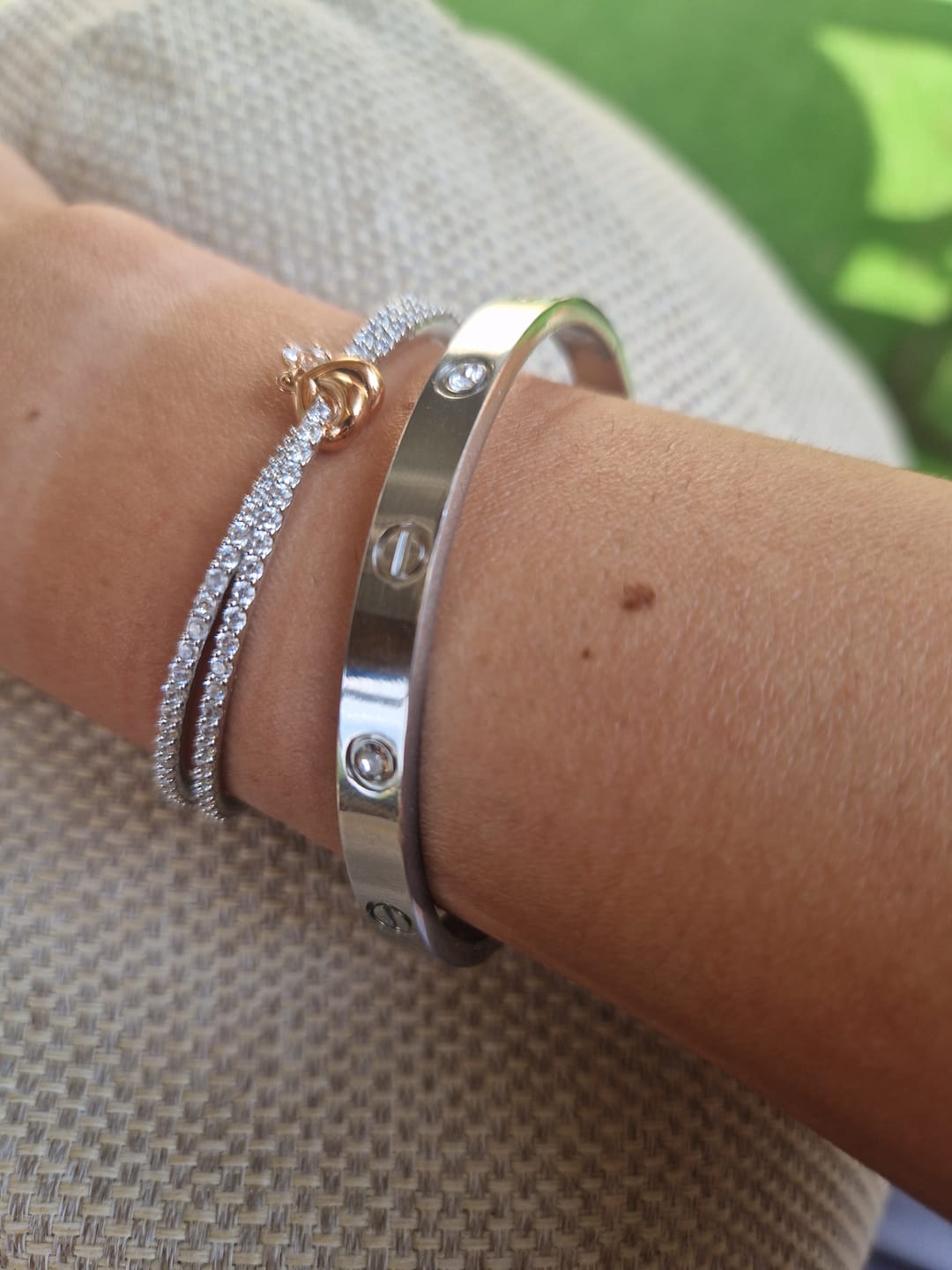 Customer photo review of Bratara Love - Argintiu