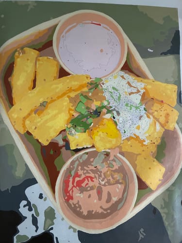 Customer photo review of Custom Paint by Numbers Kit