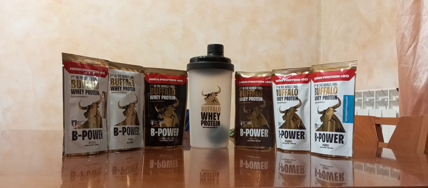 Customer photo review of +80 High Protein con Stevia - Buffalo Whey Gusto Puro - Proteine in Polvere - Bustina Monodose