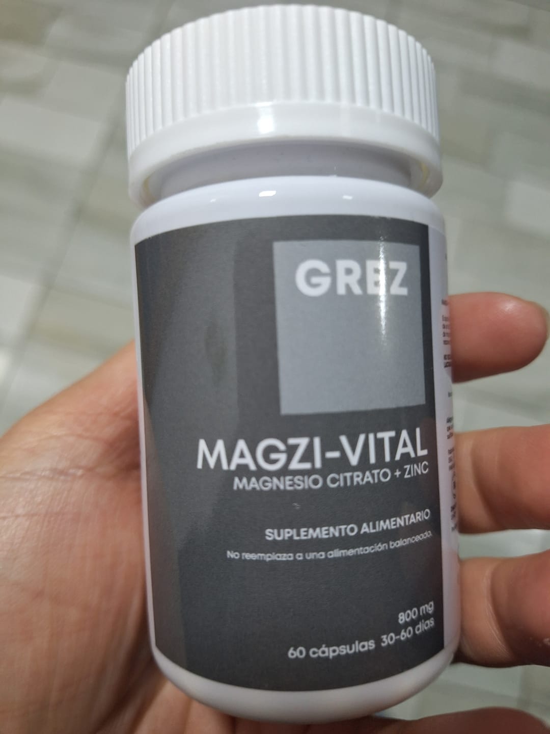 Customer photo review of MAGZI-VITAL - 800mg magnesio citrato + zinc