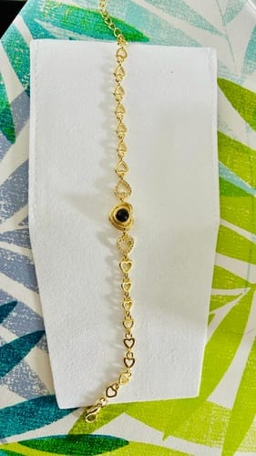 Customer photo review of Hearts Custom Bracelet
