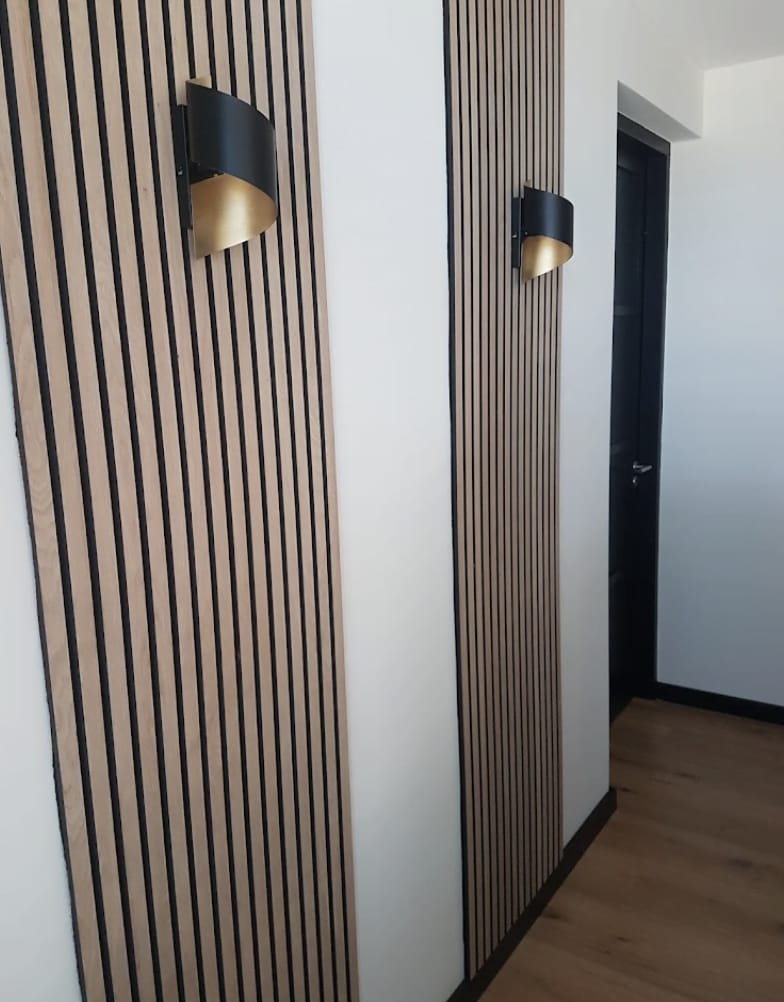 Customer photo review of Panneau acoustique Bois Chêne | Akupanel 260 Feutrine Noir