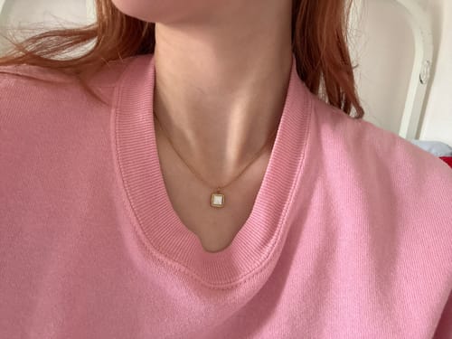 Customer photo review of Riva Moonstone Pendant Necklace