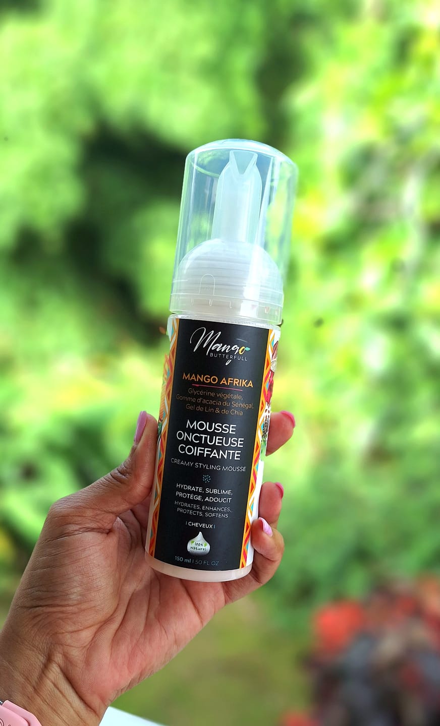 Customer photo review of Mousse coiffante onctueuse - MANGO AFRIKA