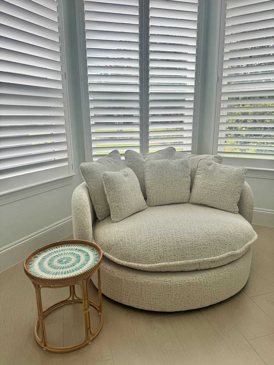 Customer photo review of Serene Rattan Table